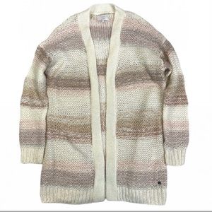 Anthropologie Loraina Metallic Knit Mohair Cardigan. Size L.